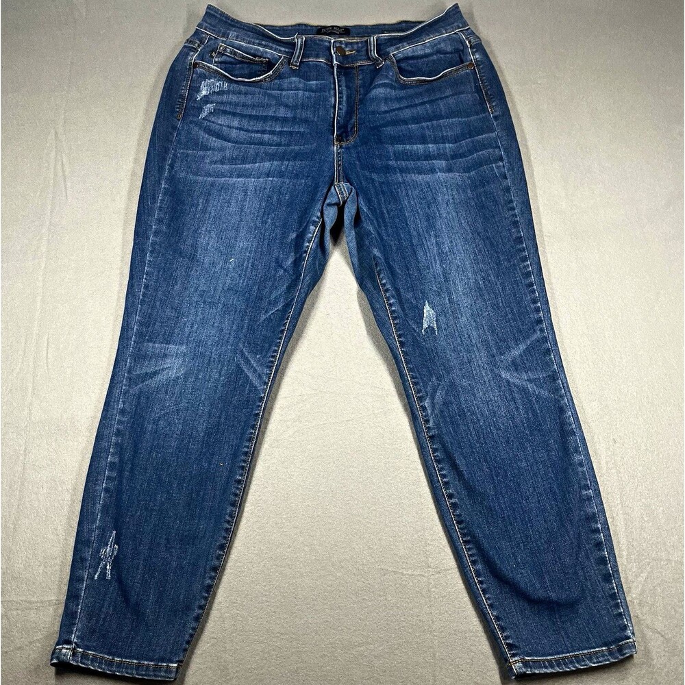 Judy Blue womens plus size 16W skinny jeans blue medium wash stretch 5 pocket